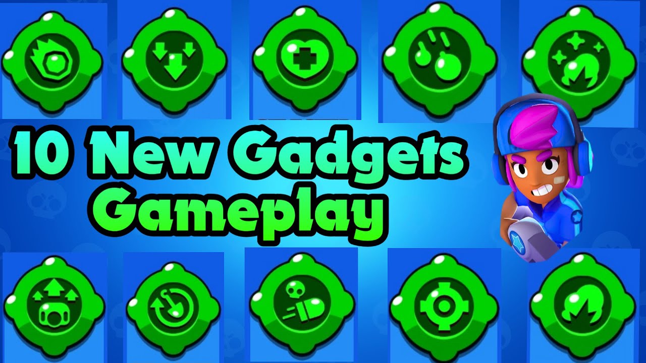 10 New Gadgets Gameplay Brawlstars Summer Of Monsters Youtube - brawl stars nuevos gadgets 2021