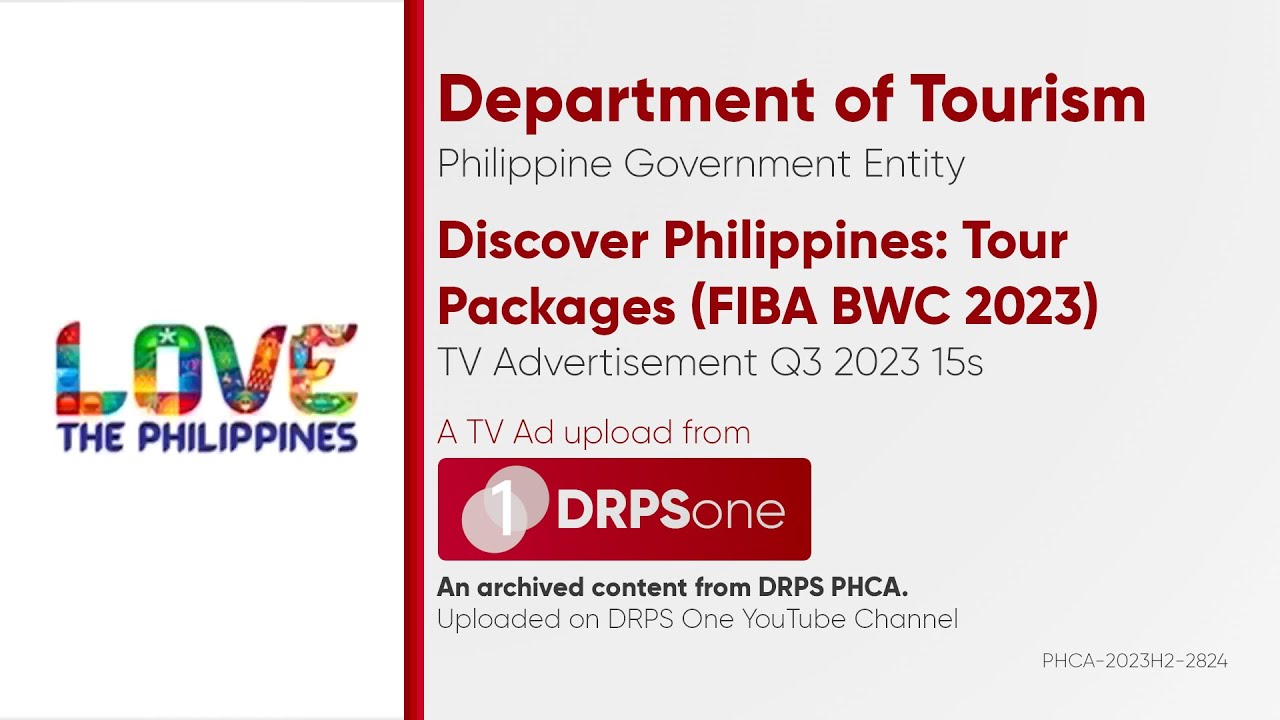 Discover Philippines Tour Packages (FIBA Basketball World Cup 2023) TV Ad Q3 2023 15s