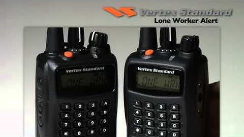 Vertex Standard Demo  Emergency and Lone Worker Alerts