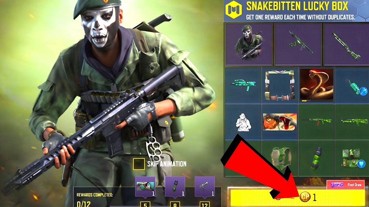 *NEW* FIRST DRAW COSTS ONLY 1 CP!! SNAKEBITTEN LUCKY BOX COD MOBILE