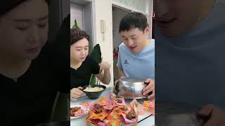 Funny Husband and Wife Yummy Food Eating Challenge  Ep 105