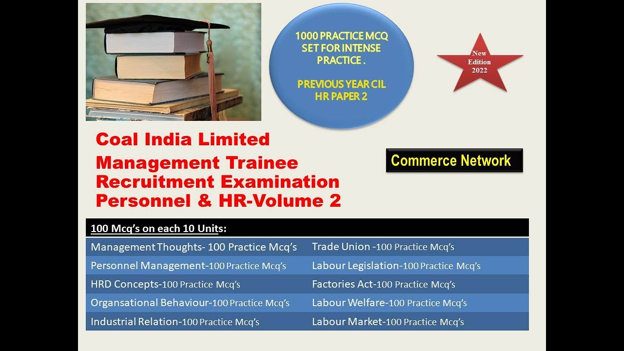 CIL HR Unit 4 |OB Important MCQ| Preparation| MCQ Combo Book offer| 500 & 1000 MCQ| PY HR paper 2
