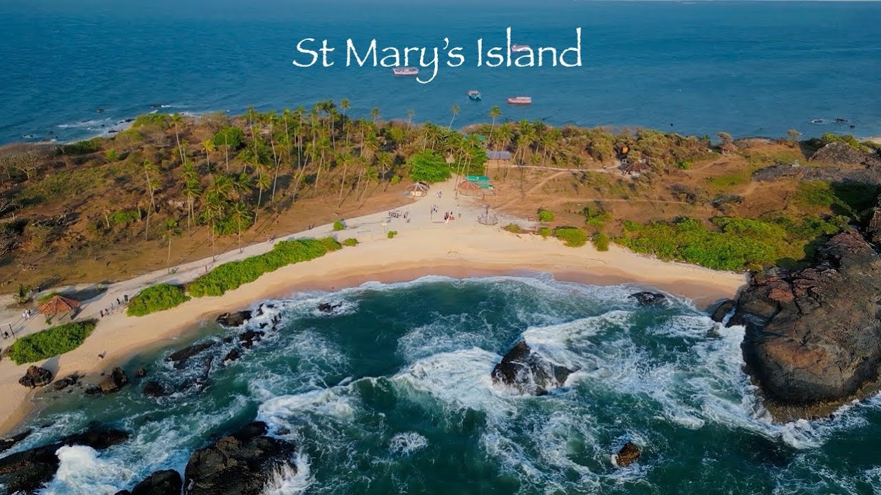 St Mary’s Island | Udupi | Karnataka | Dakshin Kannada | Malnadu | Coastal Karnataka | Drone view