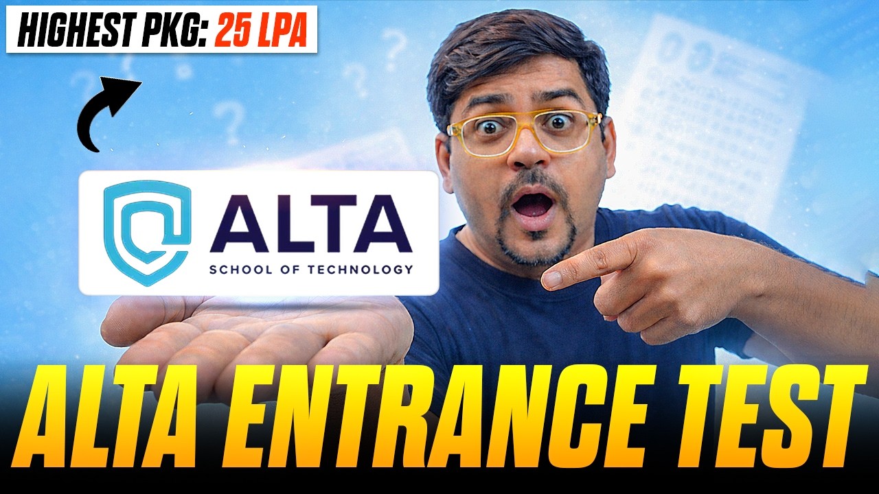 Alta Scholastic Aptitude Test | Btech Entrance exam 2026 | Fees ...