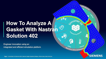 How To Analyze A Gasket With Nastran Solution 402