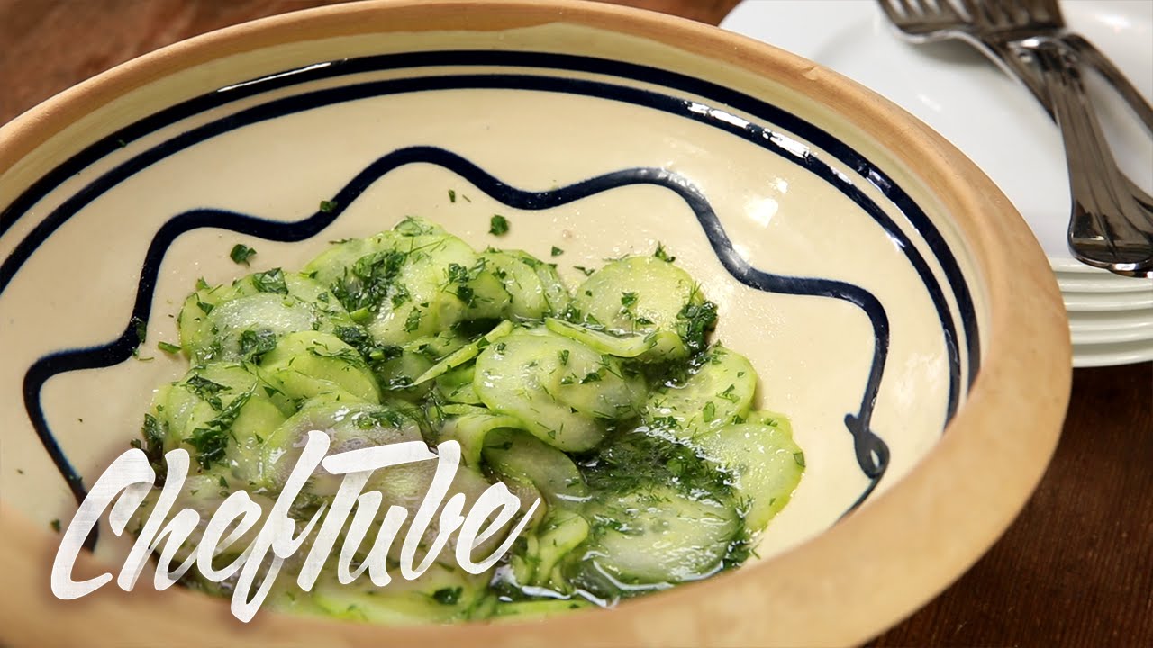 Comment faire une Salade de Concombre au Vinaigre et à l'Huile - Recette dans la description