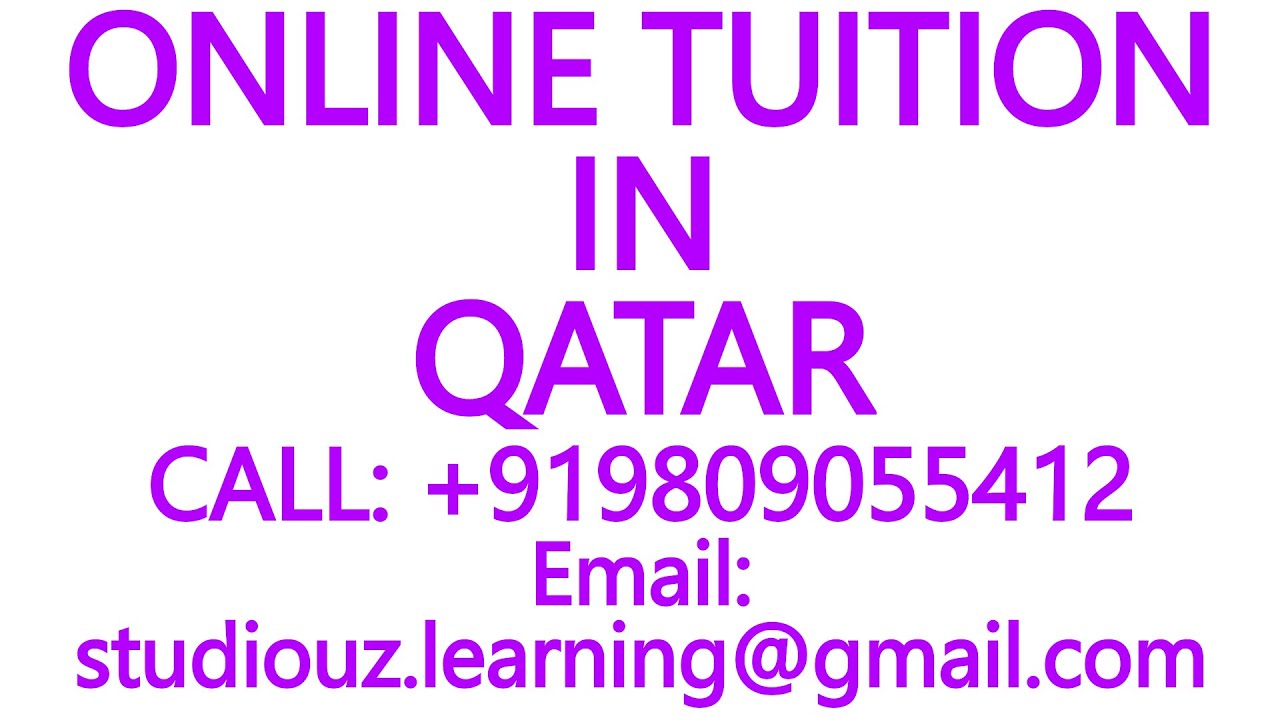 ONLINE TUITION IN QATAR for CBSE, ICSE, ISC, NIOS, STATE BOARD MATHS