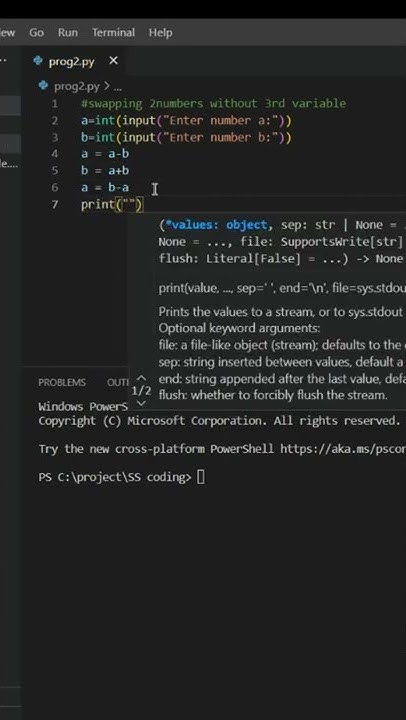 Swap two variables without using 3rd variable # Python - YouTube