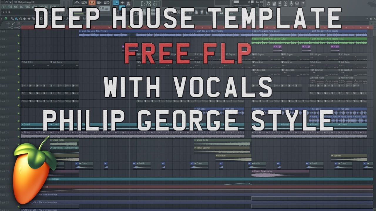 Deep House FLP Template *FREE FLP* (Philip George Style + Vocals) + Samples