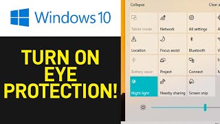 How to Turn ON Eye Protection in Windows 10 [EASY] screenshot 3