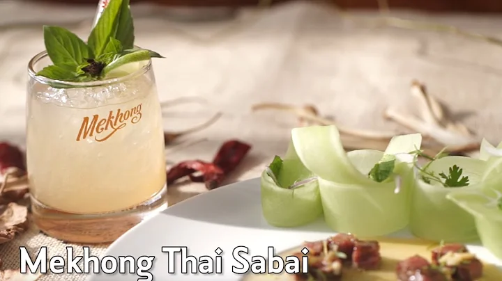 Menu 1 :  Mekhong Elite Table  Beef Salad Yum pairing Mekhong Thai Sabai cocktail