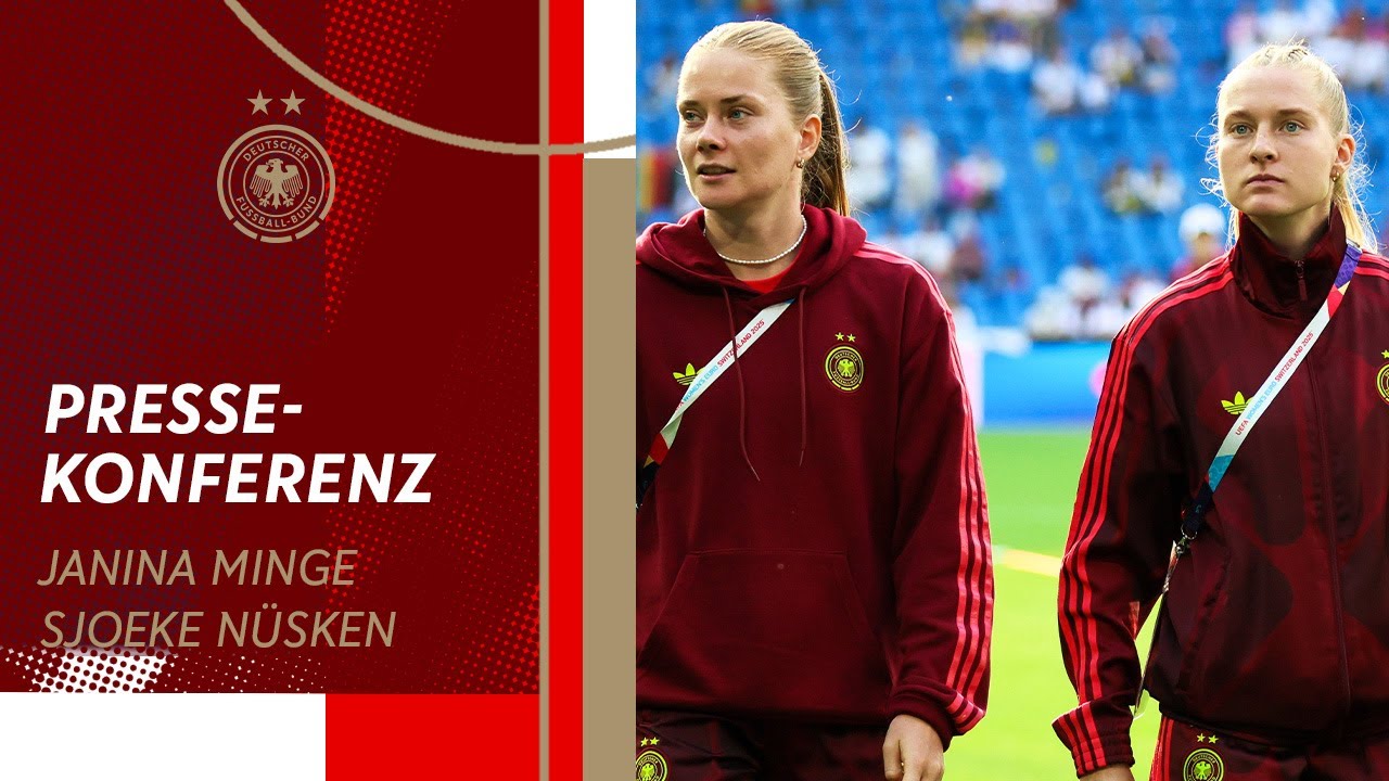 PK mit Janina Minge und Sjoeke Nüsken vor dem Nations League Halbfinal-Hinspiel vs Frankreich
