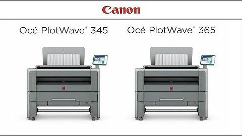 Océ PlotWave 345 and Océ PlotWave 365 Printing Systems - Product Demonstration