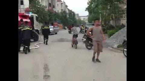Cháy nhà khu đô thị Văn Khê Hà Đông