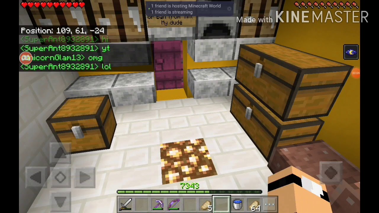 Tour of My friends Minecraft world - YouTube