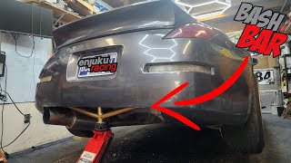 Enjuku Racing rear Bash bar on 350z Drift car