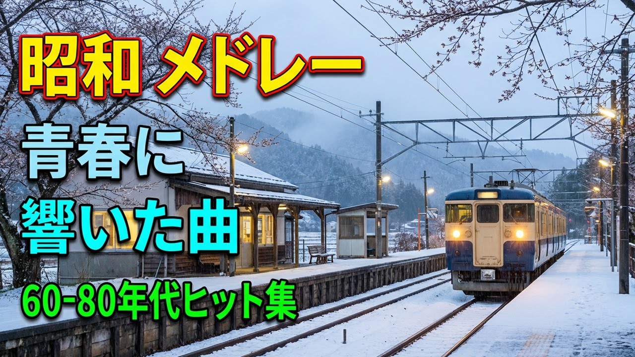 昭和歌謡曲メドレー❄️｜60歳以上が愛した冬の名曲💞 心が洗われる昭和の歌