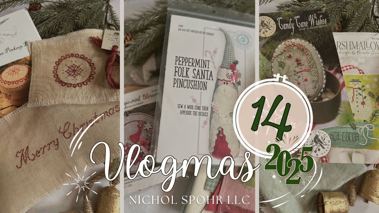 New Start & Finish | Christmas Stitching | Vlogmas Day 14