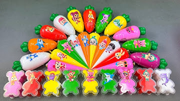 Pinkfong Slime 💖 Bebefinn Galaxy Slime Mix! ASMR with Hogi & Jeni 🌀