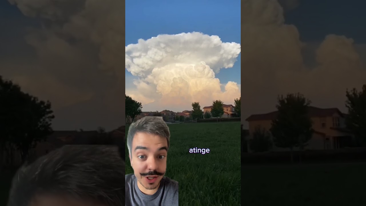 A forma&ccedil;&atilde;o de uma nuvem de tempestade!!  🌩️⛈️ #geografia #reels #climatologia