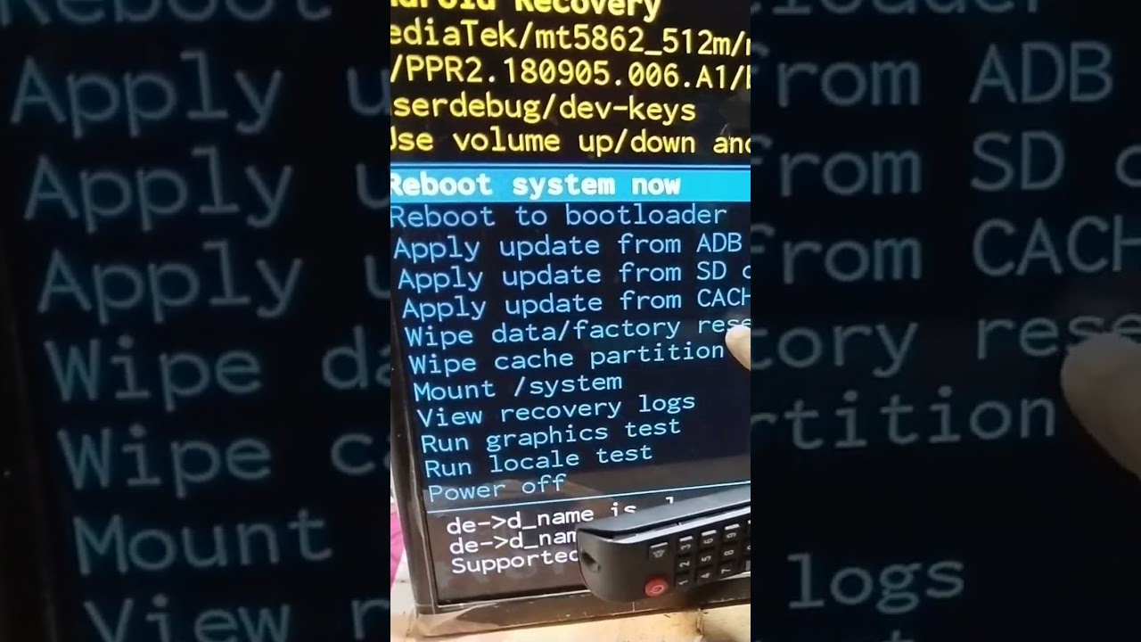 LED TV data factory reset 