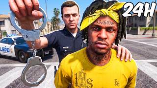 Spędziłem 24h jako REALISTYCZNY POLICJANT w GTA V!