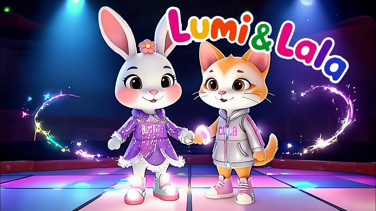 ✨ Follow the Light with Lumi & Lala 🎶 | Fun Kids Song & Cartoon Animation 🕺💃 Mini Disco for Toddlers