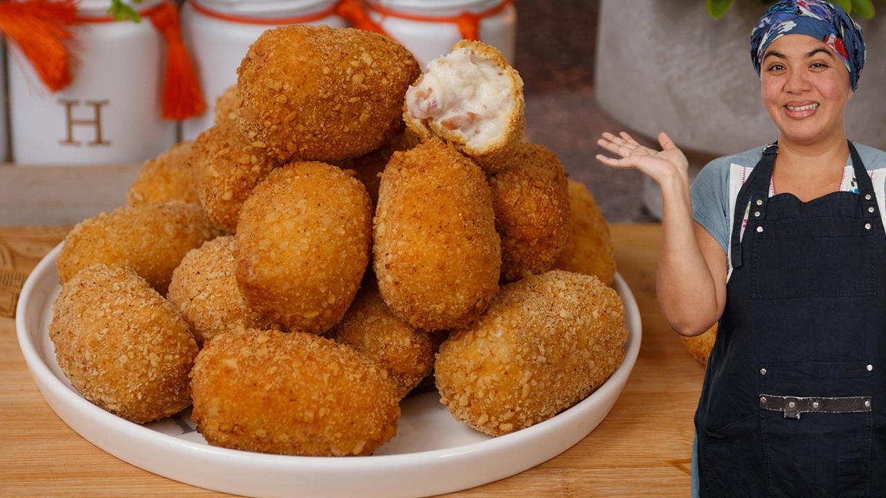 Croquetas de Jamón, las croquetas de jamón mas cremosas y deliciosas