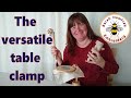 👍The best way to hold your embroidery or cross stitch hoop & frame!👍 Elbesse versatile table clamp