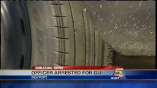 Newport Officer Arrested Accused Of DUI In Cruiser