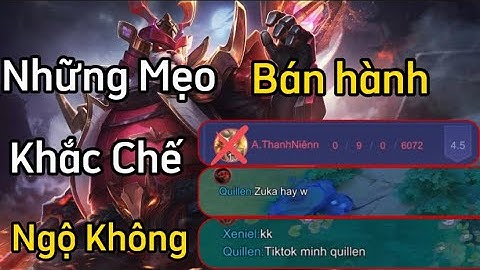 "KHẮC CHẾ NGỘ KHÔNG" Cách Chơi ZuKa Bán Hành Ngộ Không Cực Kì Đơn Giản