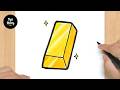 #976 How to Draw a Gold Bar - Easy Drawing Tutorial