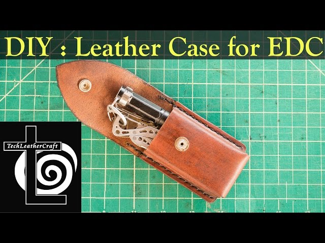 DIY How to Make Leather Belt Clip Case Holster for EDC Leatherman