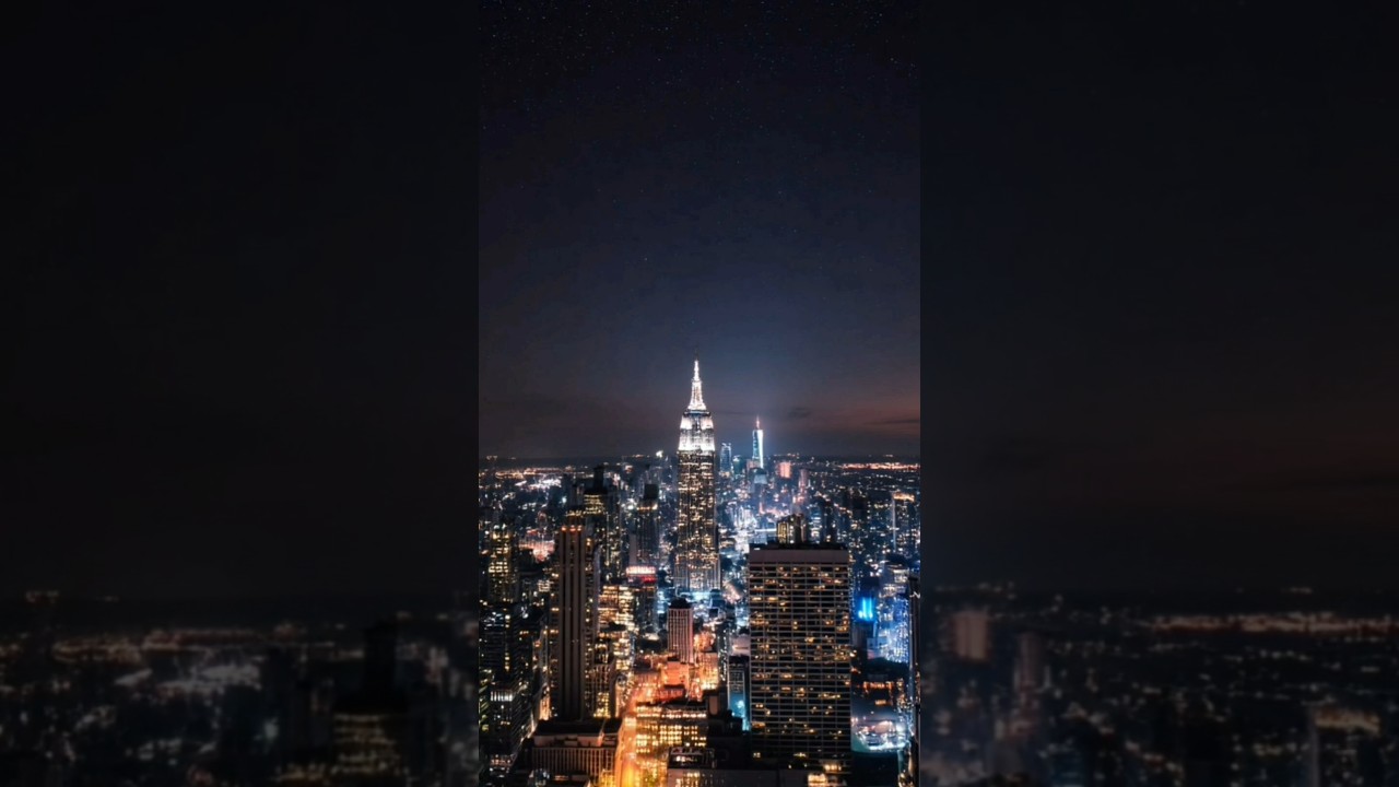 City lights in motion. Calm, relaxing timelapse vibes.
