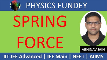 L7 Spring Force | Laws of Motion | Class 11 Physics | JEE Advanced Physics