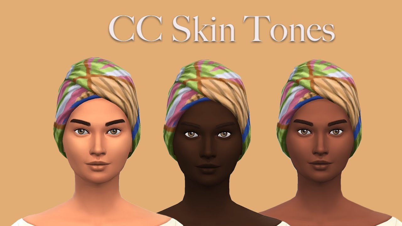the sims 4 custom skin tones