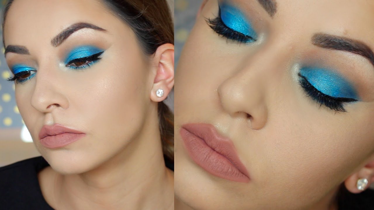 Blue Eye Makeup Tutorial For Hooded Eyes YouTube