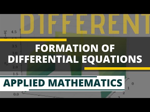 Formation Of Differential Equations | M2 | MID