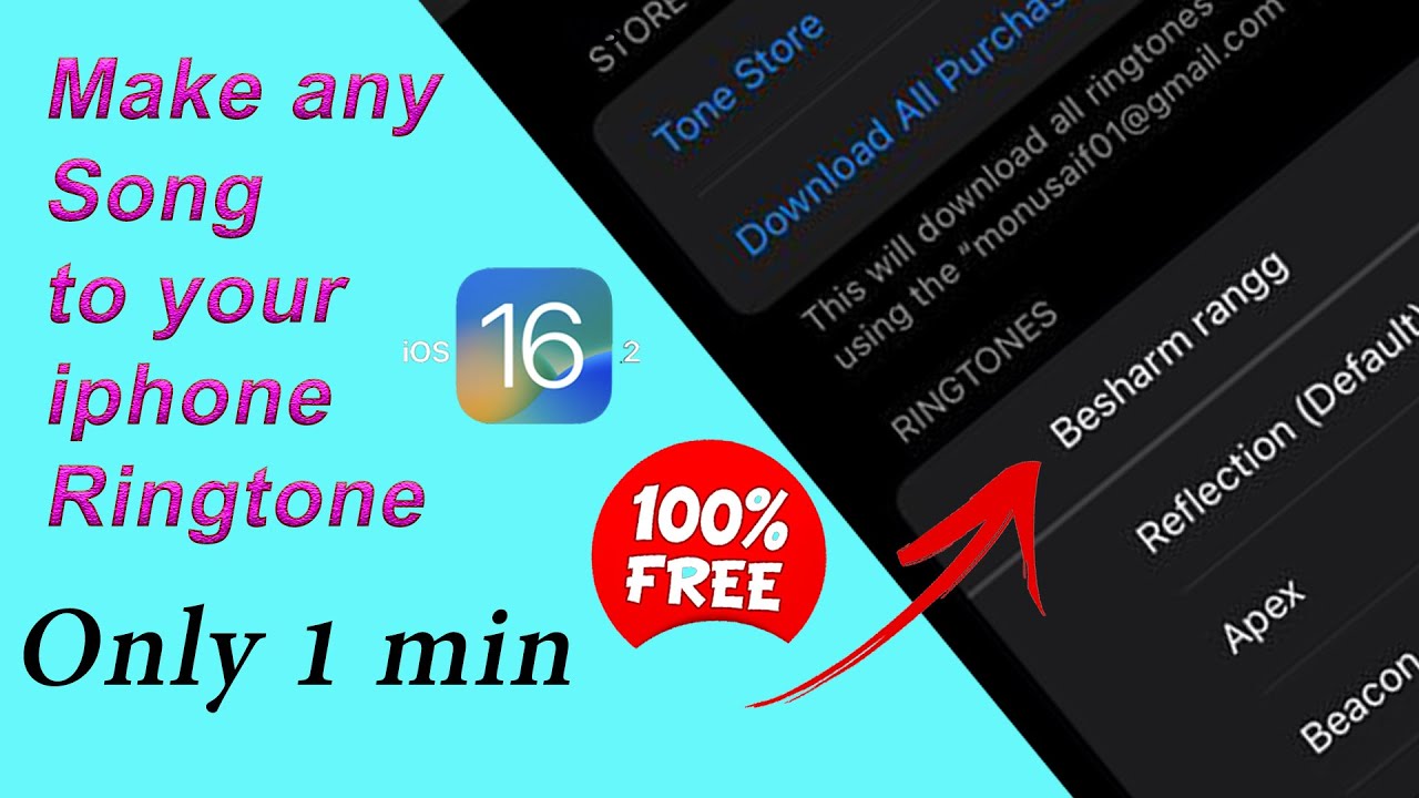 how to set ANY SONG as iphone ringtone free | how to set ringtone in ...