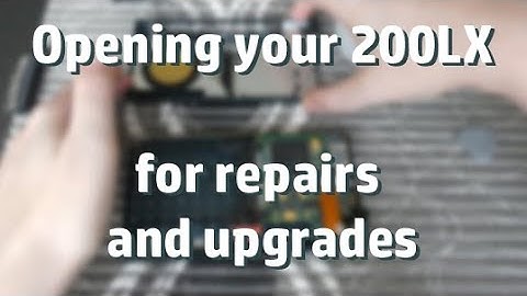 HP 100 / 200LX: Disassembly for Repairs and Upgrades