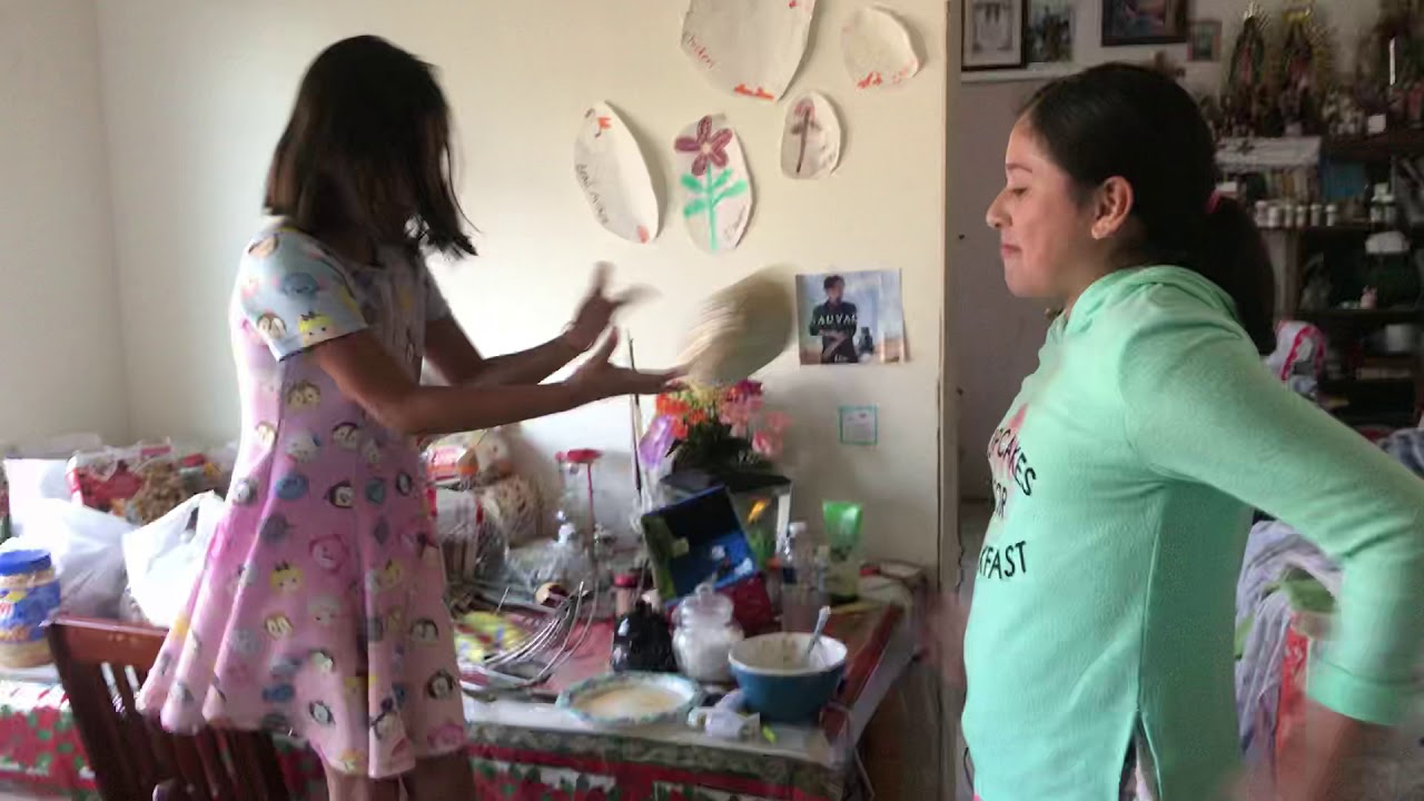 Girls playing YouTube