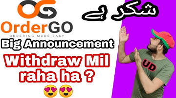 OrderGo app Scam OrderGo app New updates Big news today OrderGo app withdraw issue new update about