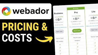 Webador Pricing explained - How much does the Webador Pro Plan cost