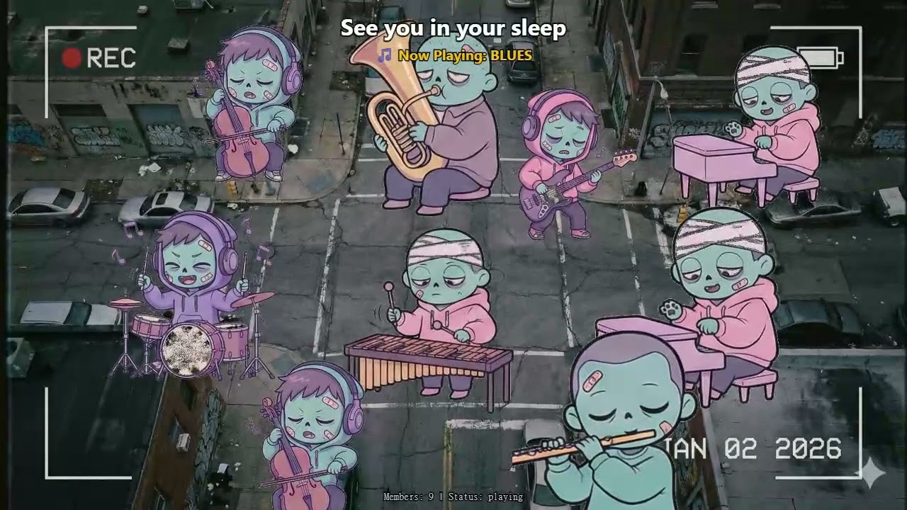 90年代復古遊戲風格音樂，由代碼產生 [LZombieB虛擬樂團 #24]