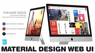 UI/UX Design | Material Design | Timelapse | iMac Mockup