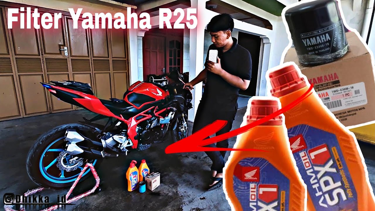 Filter Oli R25 Ganti Oli dan Filter Oli Yamaha R25 Ke CBR250RR Apakah Bisa ⁉️ - YouTube