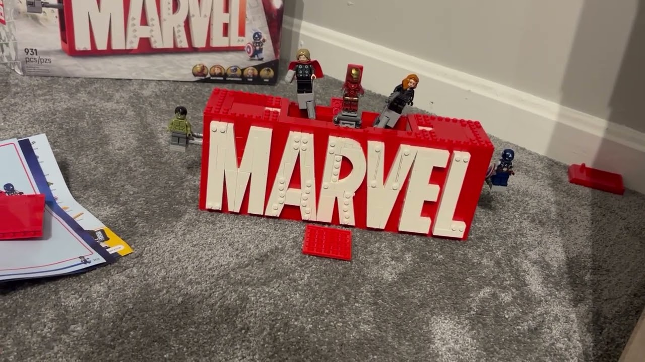 End of bag eleven of the LEGO 76313 MARVEL Logo
