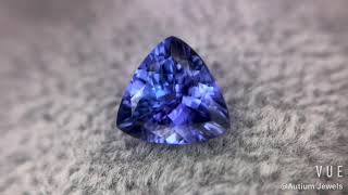 Tanzanite Trillion 2.15CT G255, Rare Gemstone, Purple Blue Gems, Customised Jewellery