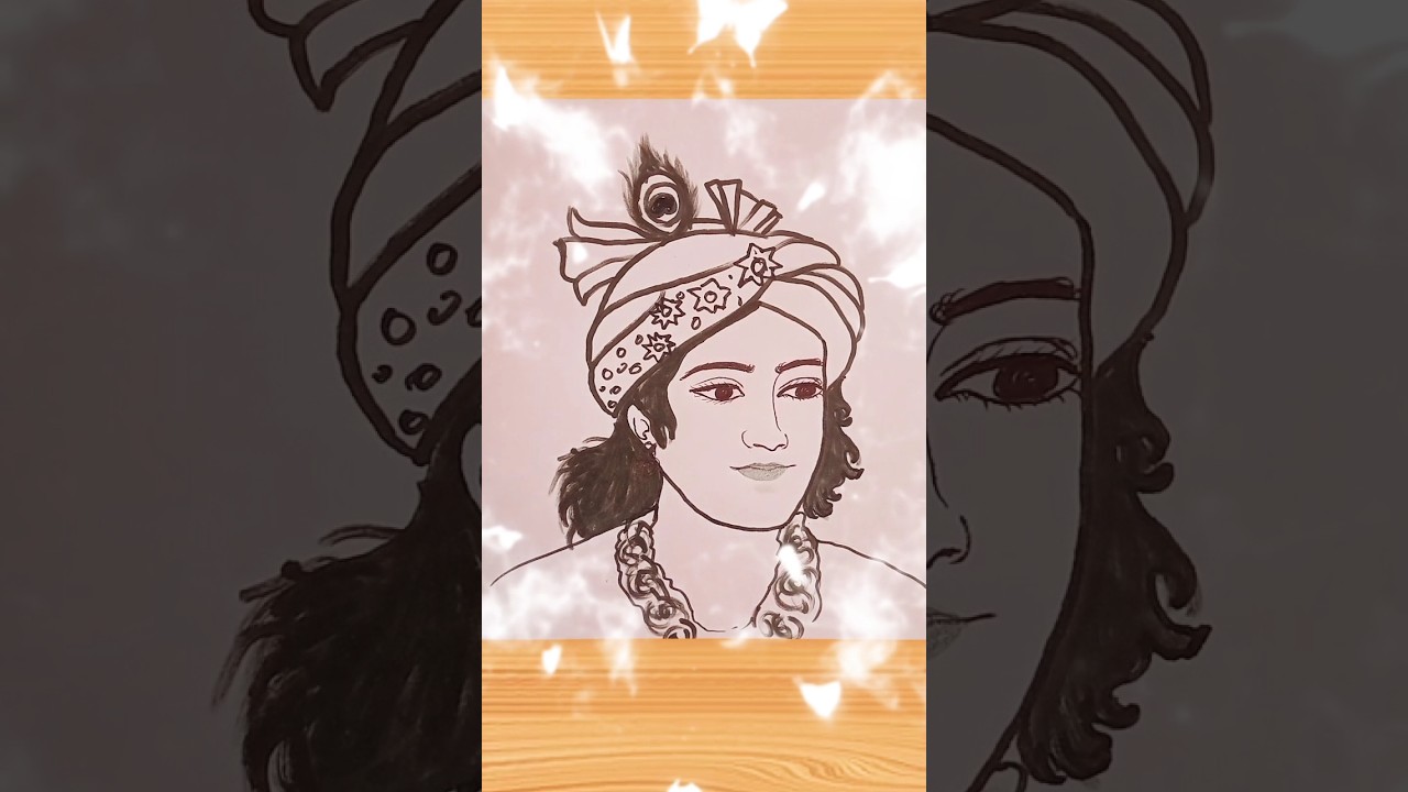 Easy Krishna ji Drawing Very Easy For beginners  