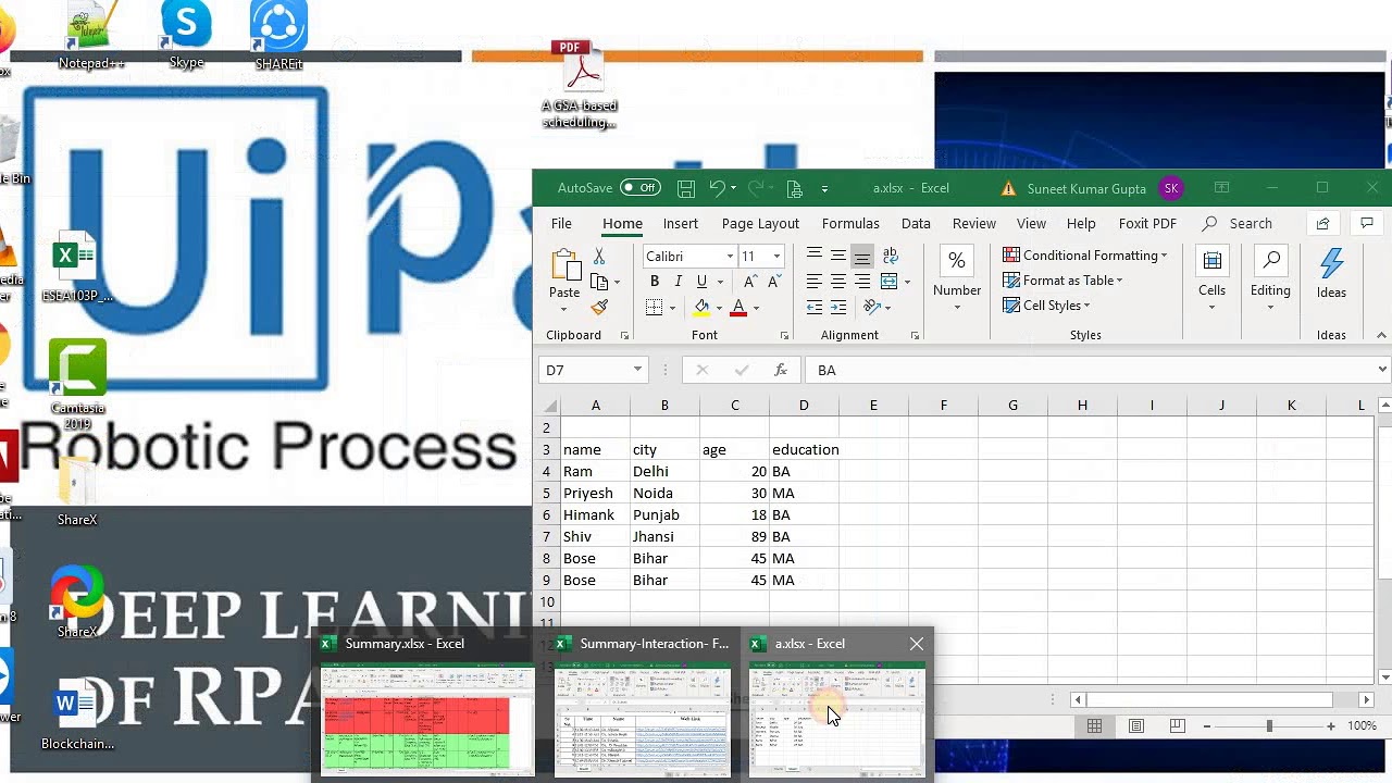 Use of ReadCell activity in UI STUDIO